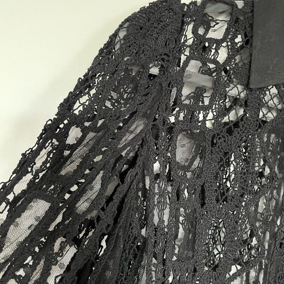 Zara black lace blouse. Size S - Picture 3 of 8